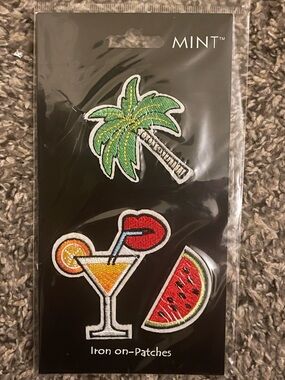 Tropical vibes iron on patches 3